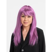 Resim Rose Pembe Düz Kesim Peruk 