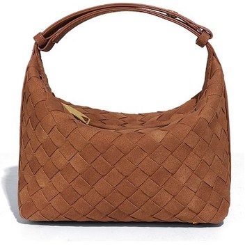 Ximistore9 Kahverengi Mat Deri El Çantası - Şık, Kabarcıklu, Çok Renkli, 0.40kg, Ana Bölüm Ve Zipli Cep