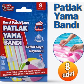 Resim Nzb Patlak Yama Bandı Deniz Yatağı Deniz Topu Şişme Havuz Tamir Bandı Suya Dayanıklı 8 Adet 