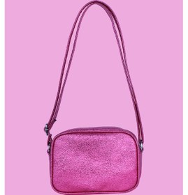 Resim İcone Bag Icone Çocuk Kalp Kapitone Detaylı Omuz Çantası Fuşya 