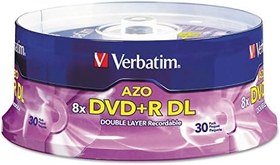 Resim Verbatim Markalı Yüzeyli DVD+R DL 8.5GB 8X - 30pk Mil - 96542 