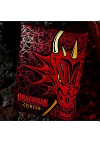 Resim Legends Playing Cards Draconian Crimson Premium Oyun Kağıdı Koleksiyonluk İskambil Kartları 