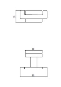 Resim Bocchi Matera Bornoz Askılık İkili Krom - 3021-0001 Krom 