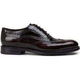 Resim Deery Hakiki Deri Bordo Oxford Erkek Klasik Ayakkabı - 01511mbrdc02 