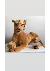 Resim Oyuncak Aslan Peluş Dev Boy 100 Cm Kahverengi 
