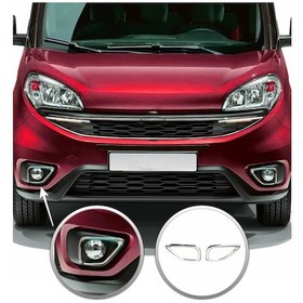 Resim Fiat Doblo Krom 2 Parça Sis Farı Çerçevesi 2015 Ve Sonrası Paslan 