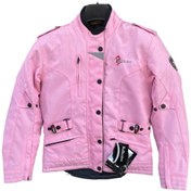 Resim Universal Motosiklet Çeket Mont Pembe Xs Bdn Tam Korum 