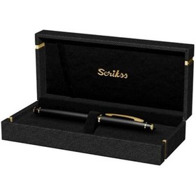 Resim Scrikss 35 Roller Kalem Mat Siyah-Altın 