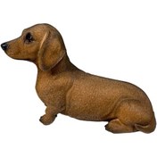 Resim Homyl Dachshund Heykelcik Reçine Köpek 17,5cmx6,5cmx11,5cm 