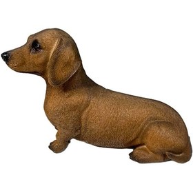 Resim Homyl Dachshund Heykelcik Reçine Köpek 17,5cmx6,5cmx11,5cm 