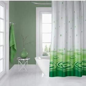 Resim Banyo Duş Perdesi 5020 120x200 Perde Borusu Askı Aparatı 90x130 Hediyeli 