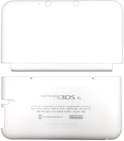 Resim Valley Of The Sun Beyaz Renk 3DSXL Ekstra Konut Case Kabukları A/E Yüz 2 ADET Set Değiştirme, Eski Büyük 3DS XL/LL 3DSLL El Oyun Konsolu, ABD Edition Dış AE Üst Faceplate/Alt Arka Kapak Plakaları 