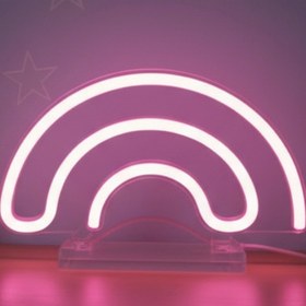 Resim Talia Home GÖKKUŞAĞI Neon Led Çocuk Odası Gece - Masa Lambası TLANL-007 