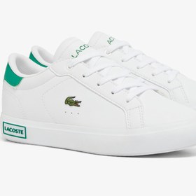 Resim Lacoste Powercourt Bebek Beyaz/Yeşil Sneaker 