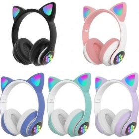 Resim River World Bluetoothlu Kulaklık Figürü Kedi 