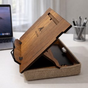 Resim Valens Maison Kişiye Özel İsimli Minderli Kitap Okuma Standı Ayarlanabilir Çizim Standı Laptop Sehpası 