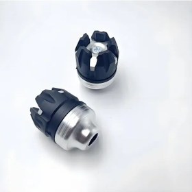 Resim Hightower 2 Adet Gümüş Alüminyum Motosiklet Fork Çerçeve Korumaları - Şok Emici Düşmeyi Önleyici 