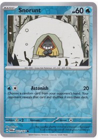 Resim Snorunt Reverse Holo 051/167 - Twilight Masquerade - Pokemon Kartı Mint 
