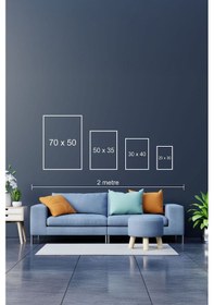 Resim Huhuli Ahşap Çerçeveli 5 Parça Set Tablo Huhu458 