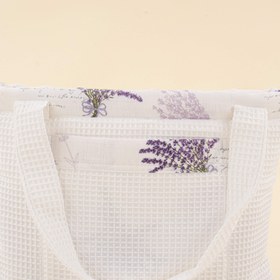 Resim Bebek Bakım Çantası - Beyaz Petek - Lavanta 