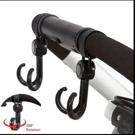 Resim Tg Tek-İş Global 2 Adet Bebek Arabası ve Bisiklet Eşya Taşıma Kancası – Motor ve Scooter Uyumlu Dayanıklı Askı Aparatı | Pratik Poşet ve Çanta Askısı Seti 