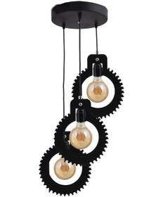 Resim Vedemo Entrio 3Lü Lüks Çark Dişli Tavan Avizesi 