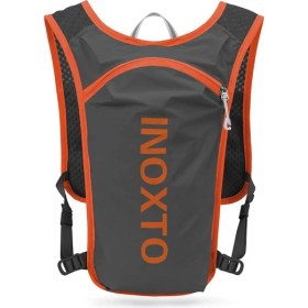 Resim Alien Outdoor Sports Outdoor Inoxto 591 5l Açık Hava Spor Sırt Çantası Koşu Bisiklet Nefes Alabilir Çift Omuz Çantası-Koyu Gri/turuncu (Yurt Dışından) 