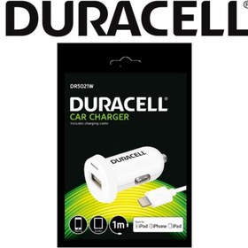 Resim Duracell 12v Araç Şarj Adaptörü+1 Mt.apple Kablo 