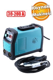 Resim Badem10 Portatif İnverter Kaynak Makinası MMA200 Demir Metal Birleştirme Kaynak Makina 200 A Elektrot 