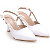 Resim Pisagor Ps-32500 Kadın Arkası Açık Topuklu Ayakkabı Siyah 