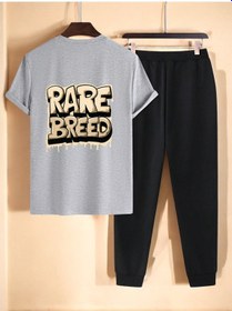 Resim Unisex Rare Breed Baskılı Eşofman Takımı Gri 