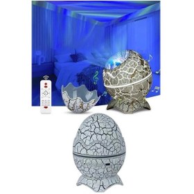 Resim Bfs Gece Lambası Yumurta Işık Speaker Yeni Nesil Dinozor Yumurtası Görünümlü Çok Renkli 