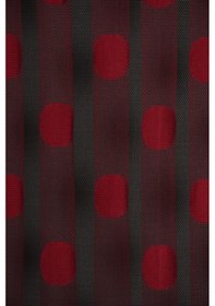 Resim Puanlı Çift Renk Bordo İp Perde Hazır Düğmeleri Dikilmiş İp Perde 300 270 Cm Bordo 