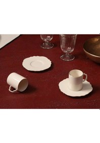 Resim Porland Tide Altın Yaldız 2 Kişilik Kahve Takımı 80cc Beyaz - Altın 