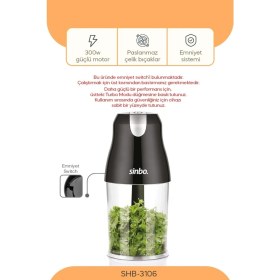 Resim Allians 4 Bıçaklı 1500 ml Doğrayıcı 300W, Pratik ve Güçlü Mutfak Yardımı 