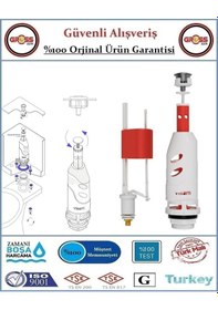 Resim Visam Teos Klozet Rezervuar İç Takımı Basmalı Beyaz-kırmızı 