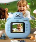 Resim MPIA Renkli Baskı Fotoğraf Makinesi 1080p Kamera 16 GB Hediyeli 360 Derece Başlık Tr App Destekli 