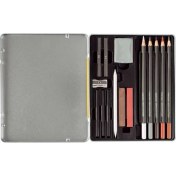 Resim Eberhard Faber Artist Color Karakalem Eskiz Çizim Seti 16 Parça 