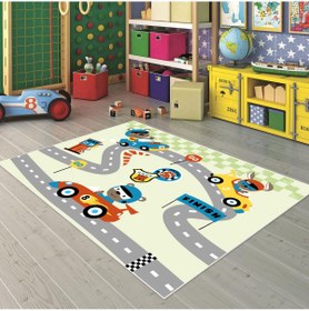 Resim FABBHOME Dijital Baskı Kaymaz Taban Makinede Yıkanabilir Çocuk Odası Halısı Bebek Odası Halısı 