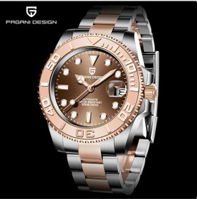 Resim Pagani Design Pd-1651 Yachtmaster Erkek Otomatik Saat Lüks Mekanik Kol Saati Paslanmaz Çelik Su Geçirmez Saat Kahverengi 