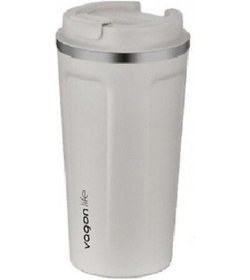 Resim Uzspace Vagonlife 500 Ml Paslanmaz Mug Beyaz Matara 