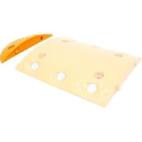 Resim İleri Trafik Oval Hız Kesici Kapağı Yol Kasisi 10 x 30 x 4 CM Eko Sarı - İLT5201-SR 