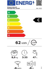 Resim Küppersbusch Küppersbusc 8kg Kapasiteli 35 Programlı Çamaşır Makinesi Wa1920.0w 