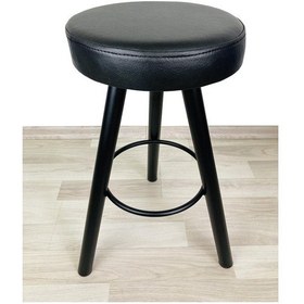 Resim Banco Bar Sandalyesi, Taburesi Ada Mutfaklar Için 65Cm Siyah Deri (553529351) Siyah 