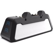 Resim Yifomall Ps5 Kumanda Şarj Istasyonu: İki Ps5 Kumandasını Hızlı Şarj Et, Led Durum Gösterici Ve Usb Kablolu Siyah Depolama Ünitesi 