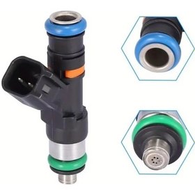 Resim Lumaworld 1pc 550cc 52lb Ev14 Yakıt Enjektörü + Adaptörler Audı A4 Tt Jetta Acura Vw Golf Mk4 1.8t Turbo 