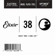 Resim Elixir 16238 Optiweb SGL Tek Elektro Gitar Teli (38) 