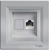Resim Schneider Asfora Plus Alüminyum RJ45 Tekli Data Cat-6 İnternet Pr 