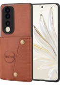 Resim Honor 90 Çift Toka Kart Yuvaları Manyetik Telefon Kılıfı İçin 