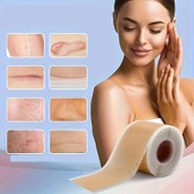 Resim 1 Rulo Kaplama Bant - 4cm x 1, 5m Silikon Jel Bandaj Için Hafif Bej, Kırmızılaşma ve - Hassas Hafif Bej İçin Nefes Alabilen Yapıştırıcı - Kokusuz, Uygulaması Kolay, Kaplama, Şık Ambalaj, Pürüzsüz Dokulu 